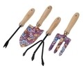 Set 4 ustensile de gradina Flower, metal, multicolor