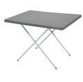Masa pliabila, metal, gri