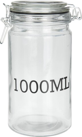 Borcan cu capac ermetic, 1000 ml, sticla