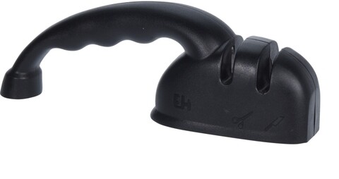 Ascutitor pentru cutite cu 2 trepte, inox, negru