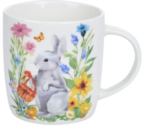 Cana Bunny with basket, 370 ml, portelan, multicolor