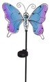 Lampa de gradina Butterfly, 25x9x105 cm, metal, albastru/mov