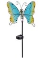 Lampa de gradina Butterfly, 25x9x105 cm, metal, verde