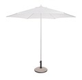 Umbrela pentru gradina/terasa Delfi, Bizzotto, Ø270 cm, stalp Ø38 mm, otel/poliester, alb