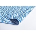 Covor reversibil, Rhombus Blue-White, Bizzotto, 120x180 cm