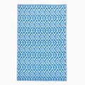 Covor reversibil, Rhombus Blue-White, Bizzotto, 120x180 cm