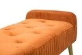 Lady Rust Pad, Mauro Ferretti, 120x45x55 cm, rozsdaszín/aranyszín, bársony