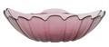 Shell Bordeaux Mély dísz tál, Mauro Ferretti, 32x10 cm, újrahasznosított üveg