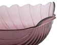 Shell Bordeaux Mély dísz tál, Mauro Ferretti, 32x10 cm, újrahasznosított üveg