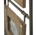 Mulino Fényképtartó 3 képnek, Mauro Ferretti, 43x3x117.5 cm, vas/fa