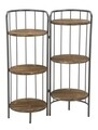 Berlin Double Polcegység, Mauro Ferretti, 86.5x42.5x110 cm, vas/fa