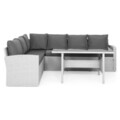 Set coltar 3 piese, Kiara, pentru exterior, 239 x 170 x 73 cm, gri