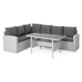 Set coltar 3 piese, Kiara, pentru exterior, 239 x 170 x 73 cm, gri