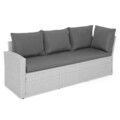 Set coltar 3 piese, Kiara, pentru exterior, 239 x 170 x 73 cm, gri