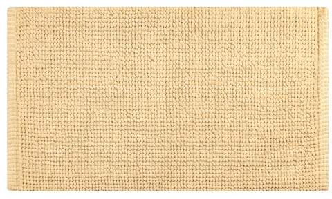 Fürdőszobaszőnyeg, Olivo szőnyegek, kukorica 3, 45 x 75 cm, 80% poliészter, 20% pamut, krém