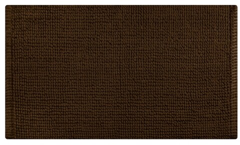 Covoras pentru baie, Olivo Tappeti, Corn 3, 50 x 90 cm, 80% poliester, 20% bumbac, maro