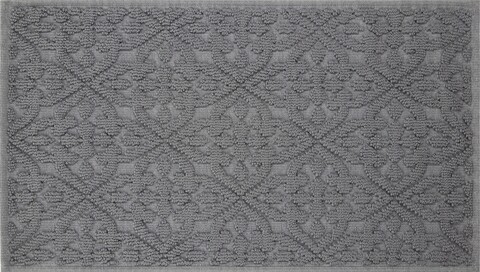 Fürdőszoba szőnyeg, Olivio Tappeti, Venus, 40 x 70 cm, mikroszálas, szürke