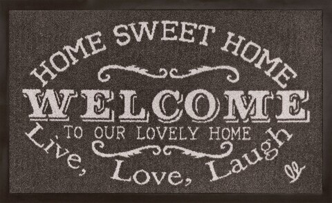 Covoras de intrare, Olivo Tappeti, Floor 2, Welcome, 45 x 75 cm, polipropilena, multicolor