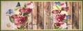 Covor pentru bucatarie, Olivo Tappeti, New Smile Modern, Flowers, 40 x 70 cm, nailon, multicolor