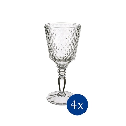 Set 4 pahare de vin rosu, Villeroy & Boch, Boston Flare, 235 ml, sticla cristal