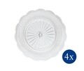 Villeroy & Boch 4 darabos Desszertes tányér, Boston Flare, 21 cm, kristályüveg