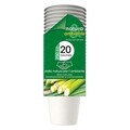 Set 20 pahare biodegradabile, Natura si ambient, 250 ml, fibra din trestie de zahar