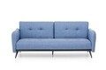 Canapea extensibila Ron Sofabed, Futon, 3 locuri, 190x125 cm, metal, albastru grizzled