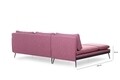 Coltar Reya Corner, Futon, 275x190x90 cm, metal, rosu grizzled