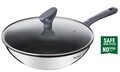 Wok serpenyő fedővel, Tefal, Daily Cook, 28 cm Ø, rozsdamentes acél
