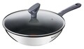 Wok serpenyő fedővel, Tefal, Daily Cook, 28 cm Ø, rozsdamentes acél