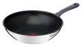 Wok serpenyő fedővel, Tefal, Daily Cook, 28 cm Ø, rozsdamentes acél