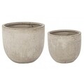 Sand Small Round 2 db Virágcserép, Bizzotto, 40x33 cm, agyag