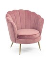 Giliola Antik Fotel, Bizzotto, 80x76x84 cm, erdeifenyő/bársony, antik rózsaszín