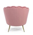 Giliola Antik Fotel, Bizzotto, 80x76x84 cm, erdeifenyő/bársony, antik rózsaszín