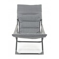 Scaun pentru gradina, Relax, Bizzotto, 60x90x86 cm, otel/poliester, gri deschis