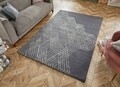 Diamond Grey Szőnyeg, Flair Rugs, 120 x 170 cm, poliészter, szürke