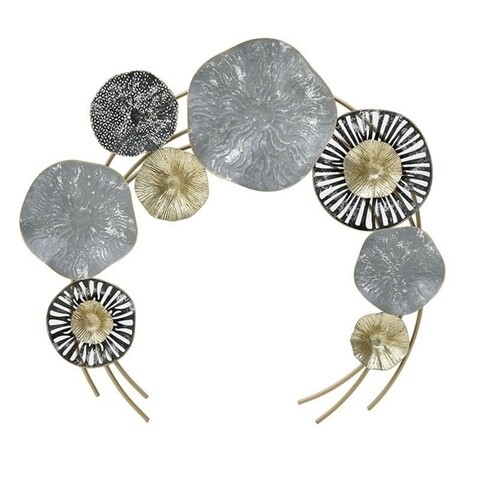 Decoratiune de perete Evelyn, InArt, 62x69 cm, fier