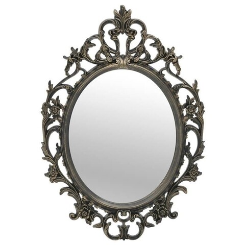 Oglinda decorativa Antique, InArt, 58x3x83 cm, auriu/negru