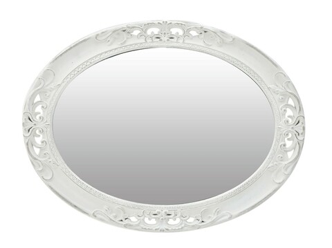 Oglinda decorativa Earl, InArt, 58x3x78 cm, alb