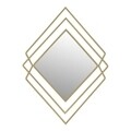 Oglinda decorativa Geometric, InArt, 62x3x86 cm, auriu