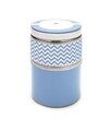 Caserola termica dubla Lunchbox, Iris Barcelona, 900 ml, pereti dubli, inox/polipropilena, albastru