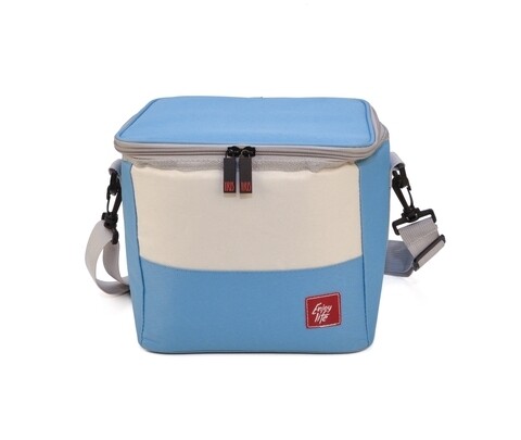 Geanta frigorifica Mini Cooler Blue, Iris Barcelona, 8 L, 25x20x22.5 cm, poliester
