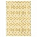 Covor indoor outdoor Interlaced Ivory, Floorita, 133 x 190 cm, polipropilena, crem/portocaliu