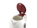 Fierbator de apa fara fir P101BOL100, Beper, 2200 W, 1.7 L, alb/rosu