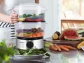 Aparat de gatit la aburi BC.261, Beper, 500 W, 2 recipiente pentru gatit