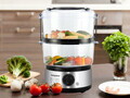 Aparat de gatit la aburi BC.261, Beper, 500 W, 2 recipiente pentru gatit