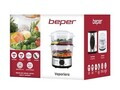 Aparat de gatit la aburi BC.261, Beper, 500 W, 2 recipiente pentru gatit