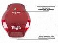 BT.603Y, Beper Gofrisütő, 1000 W, főzőkapacitás 5 szív alakú gofri