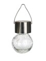 Lampa solara suspendabila Happy Grren, 6x9 cm, sticla/inox