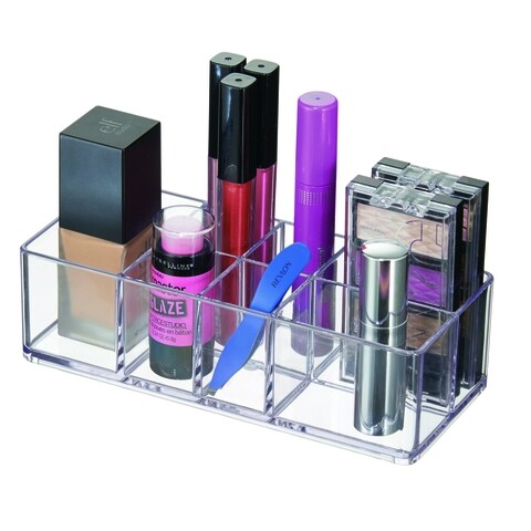 IDesign kozmetikai rendszerező, 7 rekeszes, 18x8x5 cm